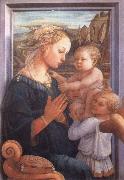 Filippino Lippi Madonna with the Child and Two Angels oil painting on canvas